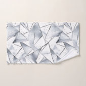 Noël Chic Silver White Triangles (Serviette à main)