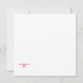 Noël Chickadee Chatter Red Invitation (Dos)