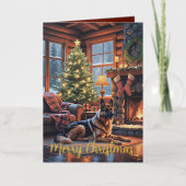 Noël Chien vacances Vintage (Recto)