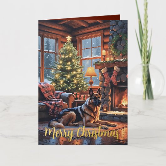 Noël Chien vacances Vintage (Recto)