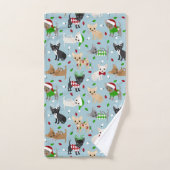 Noël Chihuahua All Coats Serviettes de bain ensemb (Serviette à main)