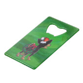 Noël Chihuahua sur vert (Dos Angle)