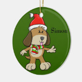 Noël Chiot "Simon" Ornement (Gauche)