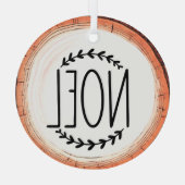 Noel Christmas Holiday Glas Ornament (Achterkant)