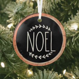 Noel Christmas Holiday Glas Ornament