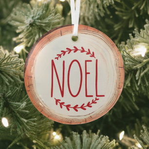 Noel Christmas Holiday Glas Ornament