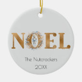 Noel Christmas Nutcracker Ballet Foto Keramisch Ornament (Voorkant)