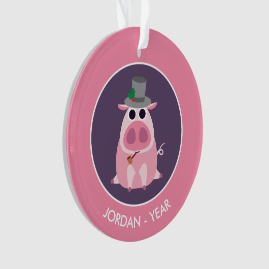 Noël circonspect le porc (devant)