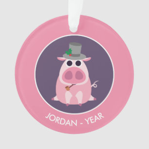 Noël circonspect le porc