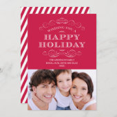 NOËL CLASSÉ | CARTE PHOTO VACANCES (Devant / Derrière)