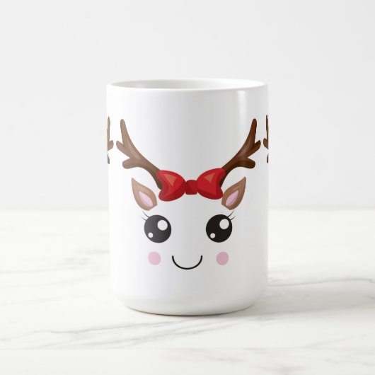 Noël classique Mug Cute Reindeer (Centre)