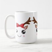 Noël classique Mug Cute Reindeer (Gauche)