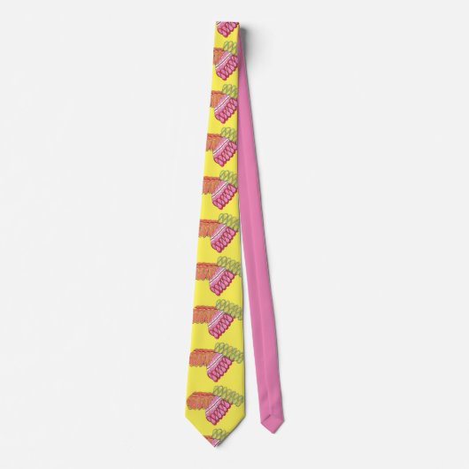 Noël Classique Ruban Candy Novelty Cravate de vaca (Devant)