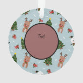 Noël classique vacances Custom Chien Photo (dos)