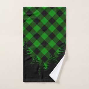 Noël classique vert Plaid Christmas evergreens