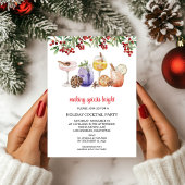 noël Cocktail férié Invitation