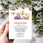 noël Cocktail férié Invitation