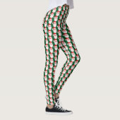 Noël coloré père Noël visage leggings (Droite)