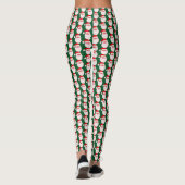 Noël coloré père Noël visage leggings (Dos)
