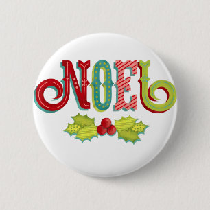 Noel Colorful Kerstmis Ronde Button 5,7 Cm