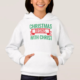 Noël commence avec le Christ-15523 T-Shirt à capuc