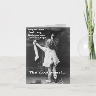 Noël commencé - carte de note