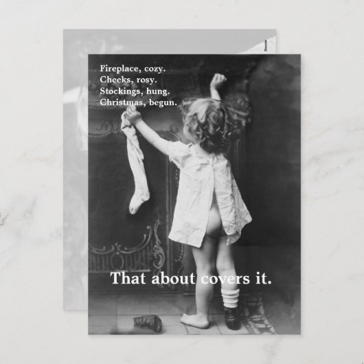 Noël commencé - carte postale (Devant / Derrière)