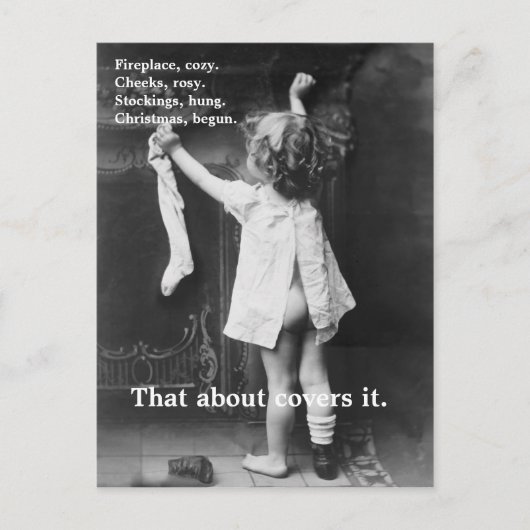 Noël commencé - carte postale (Devant)