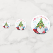 Noël Confetti Joyeux Gnomes de fête avec cadeaux (Derrière)