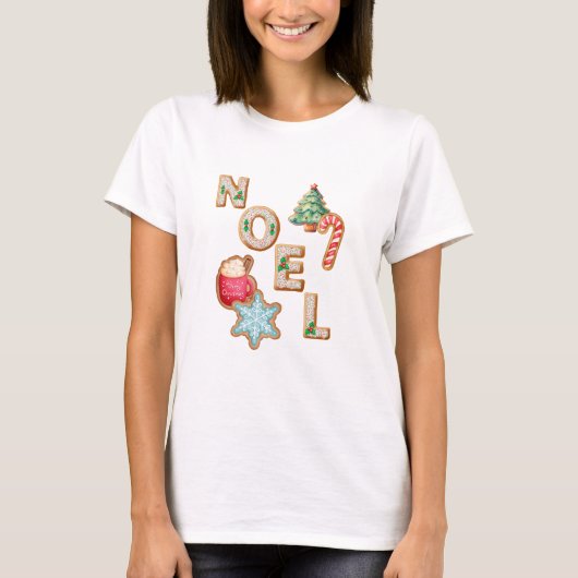 NOEL Cookie en snoep T-shirt (Voorkant)
