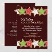 Noël Cookie Swap Invitation de vacances (Devant / Derrière)
