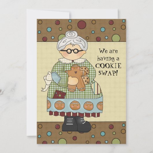 Noël Cookie Swap Invitation de vacances (Devant)