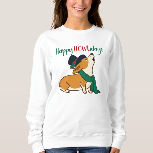 Noël Corgi Chanter Sweatshirt (Devant)