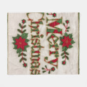 Noël cosy : Couvertures en polaire brodées (Devant (Horizontal))