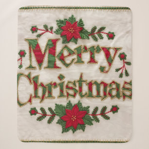 Noël cosy : Couvertures en polaire brodées