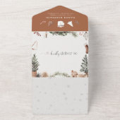 Noël Cosy Livres pour bébé Tout en un invitation (Dehors)