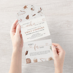 Noël Cosy Livres pour bébé Tout en un invitation