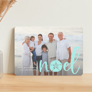 Noel côtier Carte photo de vacances