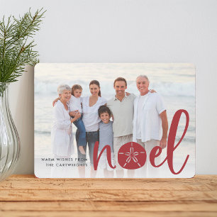 Noel côtier Carte photo de vacances