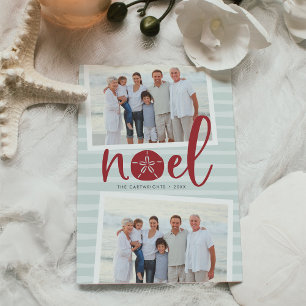 Noel côtier Carte photo de vacances