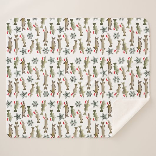 Noël, couverture sherpa (Devant (Horizontal))