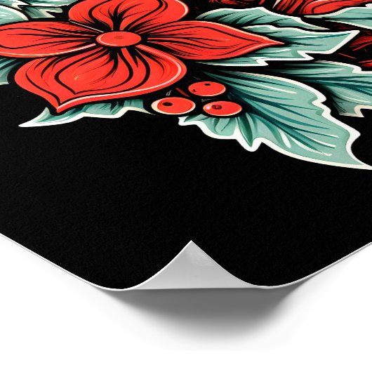 Noël cowboy botter vacances Poster (Coin)