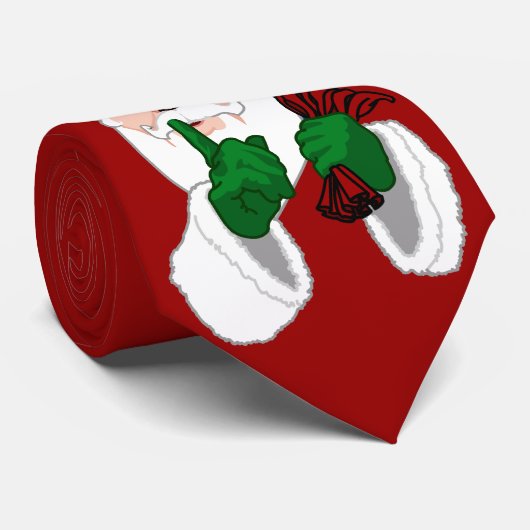 Noël Cravate mignonne Santa Clause Personnaliser c (Roulé)