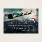 Noël CROYER Reindeer Sleigh Salutation de vacances (Devant)