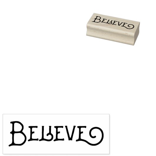 Noël Croyez le tampon en caoutchouc Art (Tamponné)
