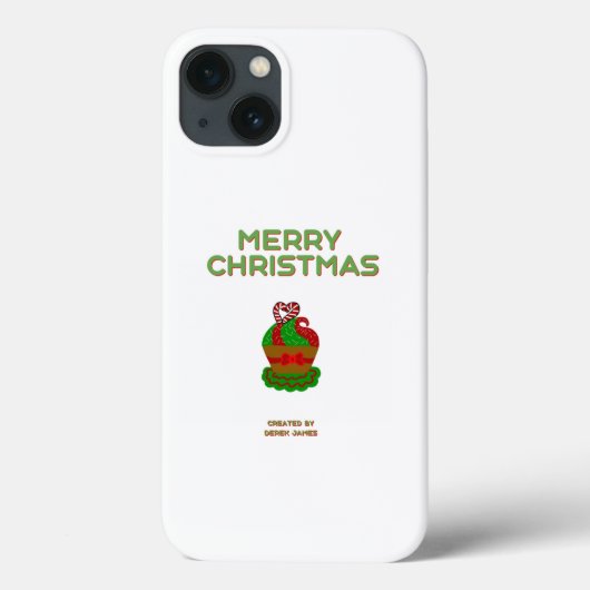 Noël Cupcake Apple iPhone 13 Coque (Verso)