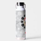 Noël Custom Chat Photo Bouteille d'eau (Avant)