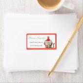 Noël Cute Chat Étiquettes de adresse (En situation)