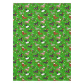 Noël Dachshund Tous les manteaux Nappe (Devant)