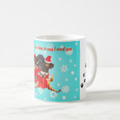 Noël Dachshunds Café Mug (Devant droit)